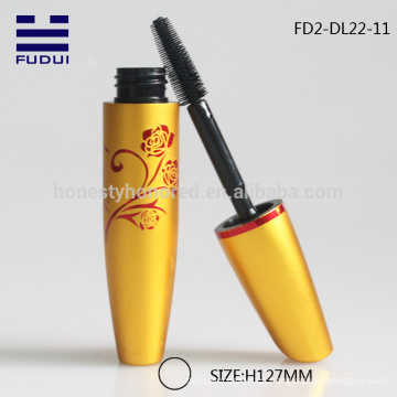 New design gold aluminum empty mascara tube for printer